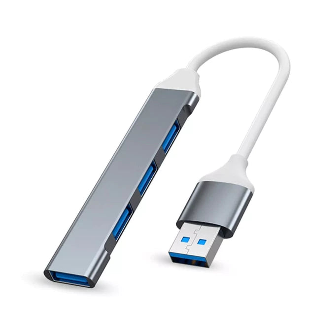 Hub USB 3.0 Extensor USB Adaptador 4 Portas 5 Gbps Alta Velocidade