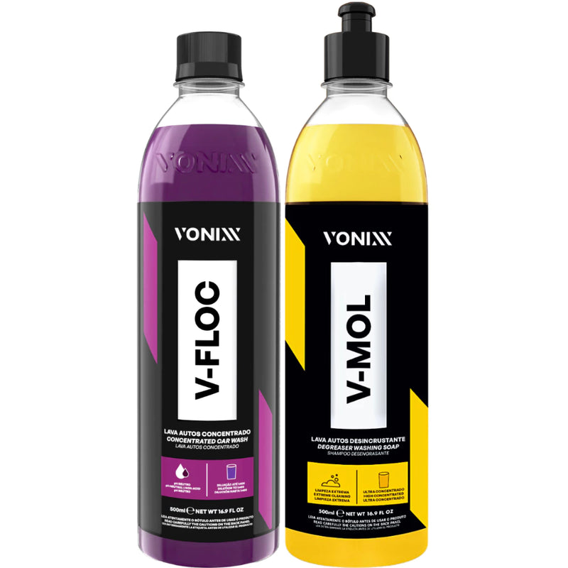 Kit Shampoo Automotivo Sujeira Pesada V-Floc V-Mol Vonixx