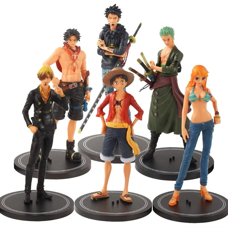 Boneco One Piece De Coleção Luffy E Roronoa Zoro Brinquedo