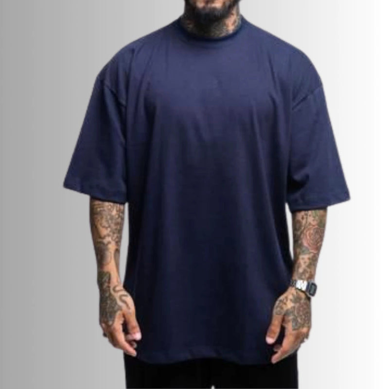 Kit 2 Camiseta Lisas Oversized Masculina Streetwear